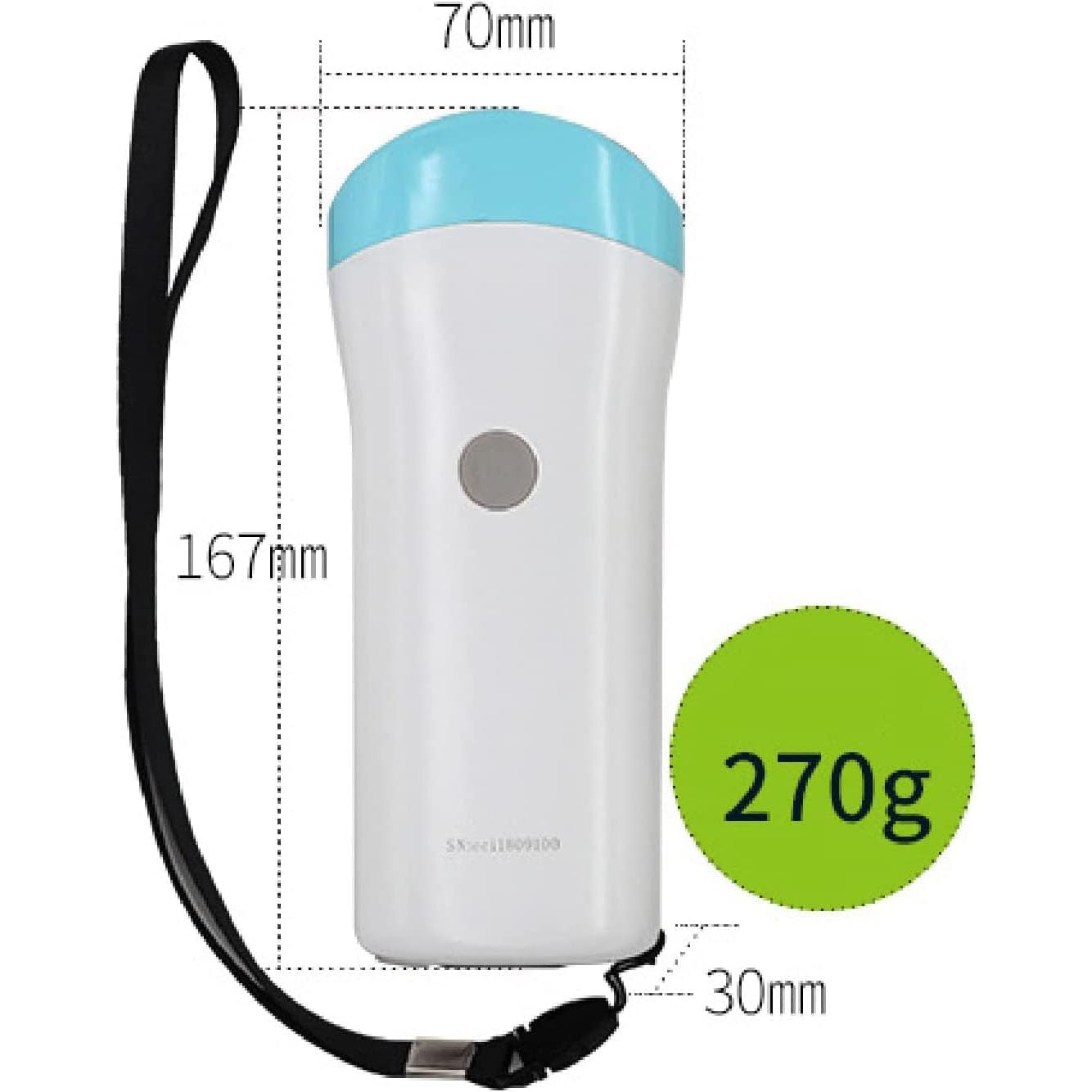 Amazon.co.jp: ポータブルワイヤレス超音波スキャナー、電子凸型振動