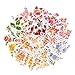 Molshine 270pcs Flower Decals for Personalize Laptops, Skateboards, Luggage, Cars, Bumpers, Bikes, Bicycles