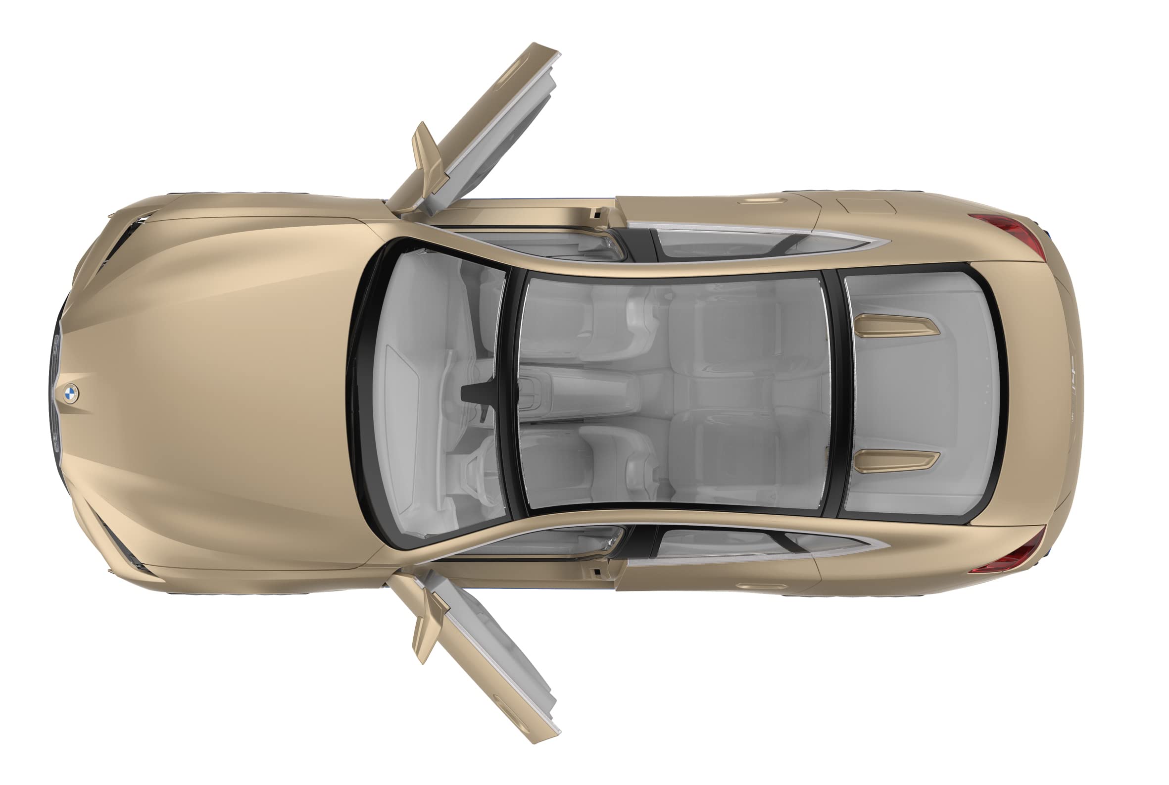 BMW i4 Concept 1:14 2,4 GHz - oficjalnie licencjonowane, ok. 1 godz. czasu jazdy, ok. 11 km/h, idealnie odwzorowane szczegóły, szczegółowe wnętrze, oświetlenie wewnętrzne LED