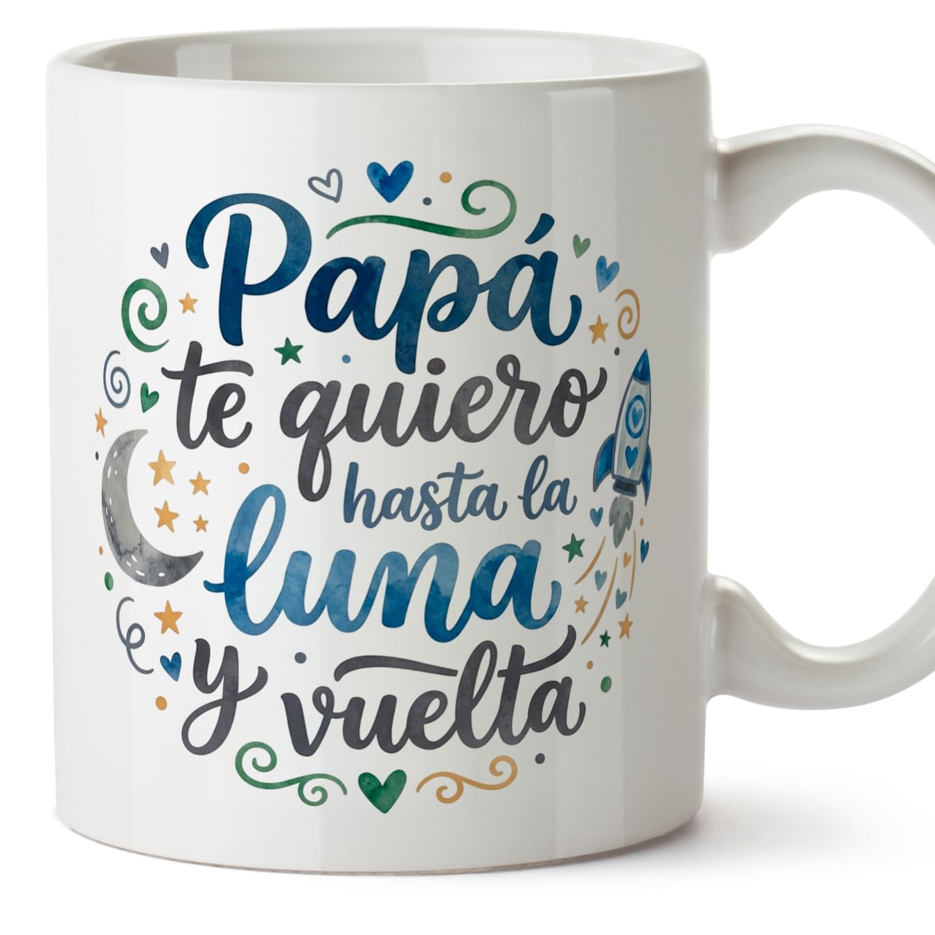 MUGFFINS Taza mamá con frase Para la mejor mamá del mundo en Español | regalo madre | 330 Ml 11 oz | Idea original para regalar | progenitores v3 — view 9