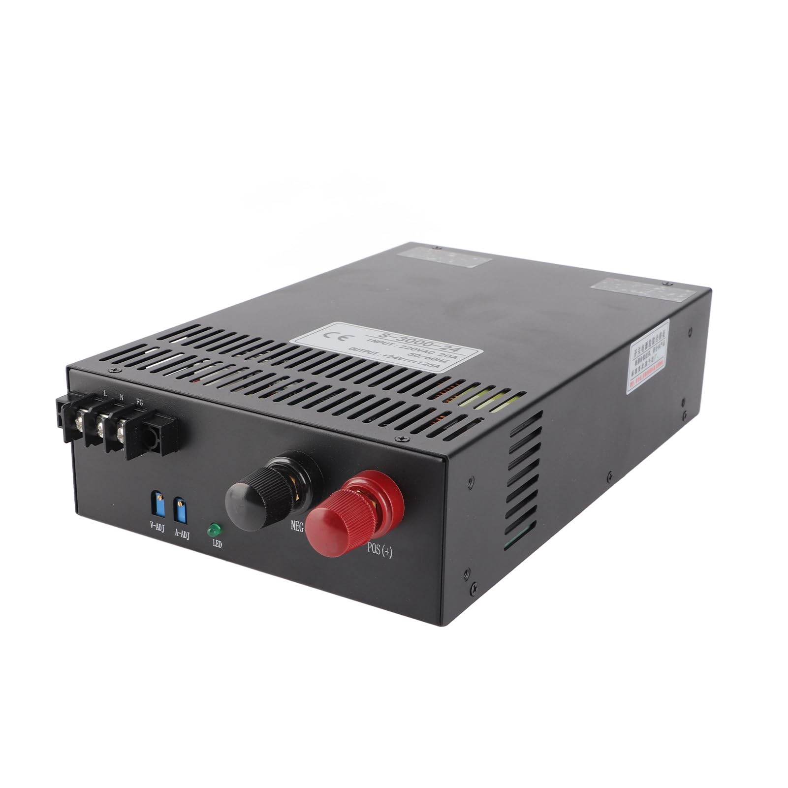 Variable Stromversorgung, 220 V Bis DC -Konverter, 3000W -Banknetzgeschäfte, Edelstahl, für LED -Licht, Wissenschaftliche Forschungsgeräte, Industrielle Kontrolle (24V)