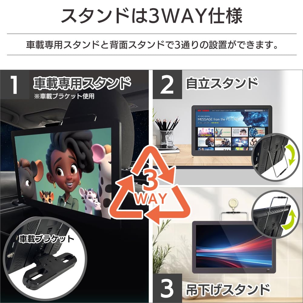 Amazon.co.jp: DreamMaker Headrest Monitor 14 Inch Android TV Built