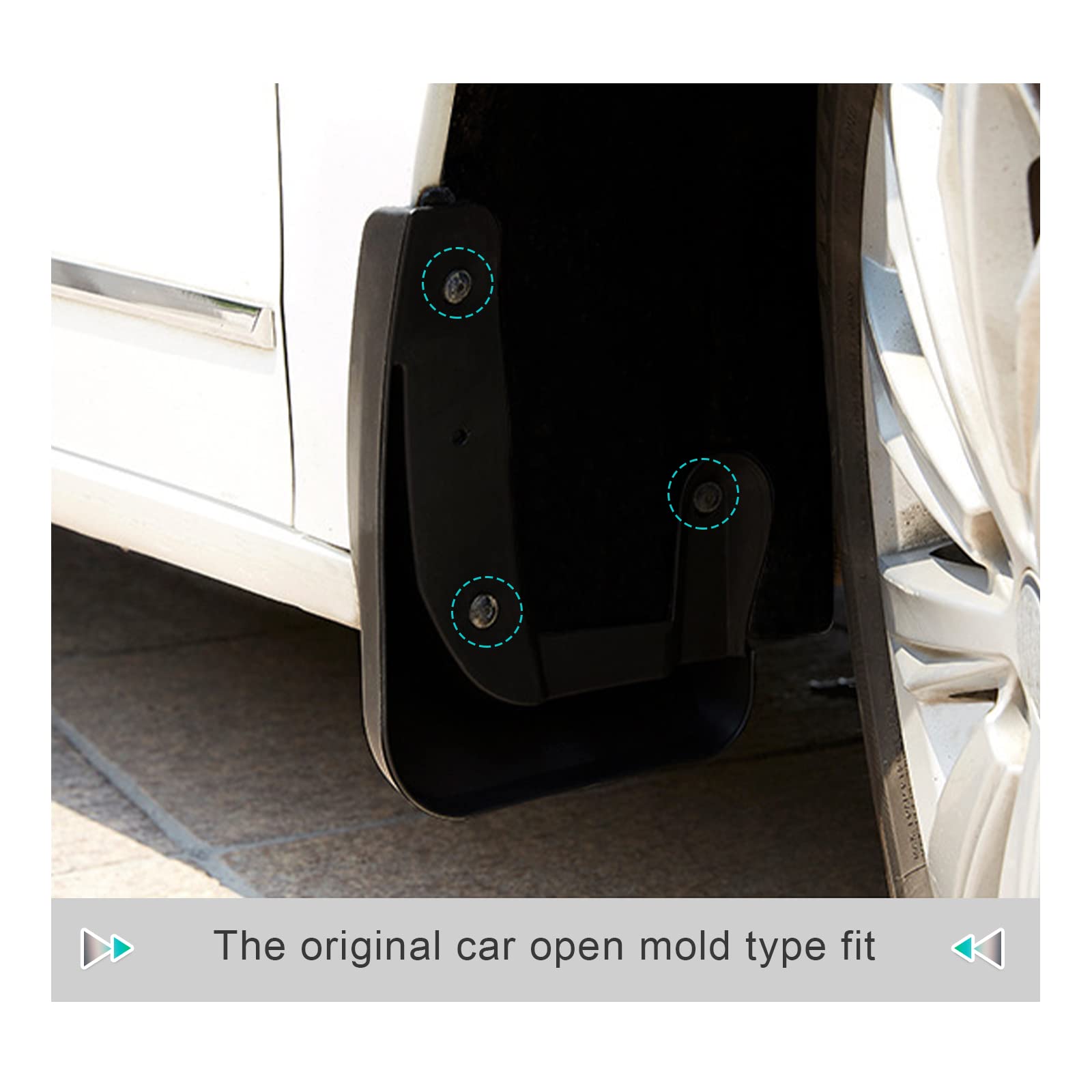 4X Bavette Splash Avant Arrière Gauche + Droit Pour Mercedes Benz GLC