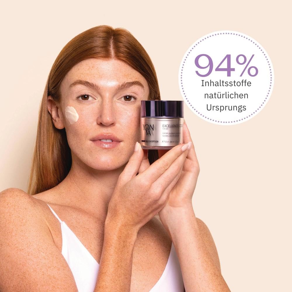 Age Excellence Code Creme Yonka 50ml | Anti-Aging Tagescreme für reife Haut, Botanische Mischung aus 20 aktiven Inhaltsstoffen | Dermatologisch bewiesene Ergebnisse! 94% natürlichen Ursprungs