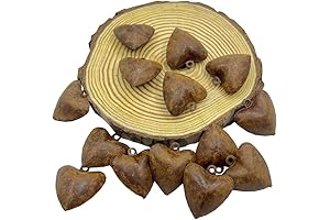 20 Pack Rustic Heart Shaped Christmas Decoration Bells
