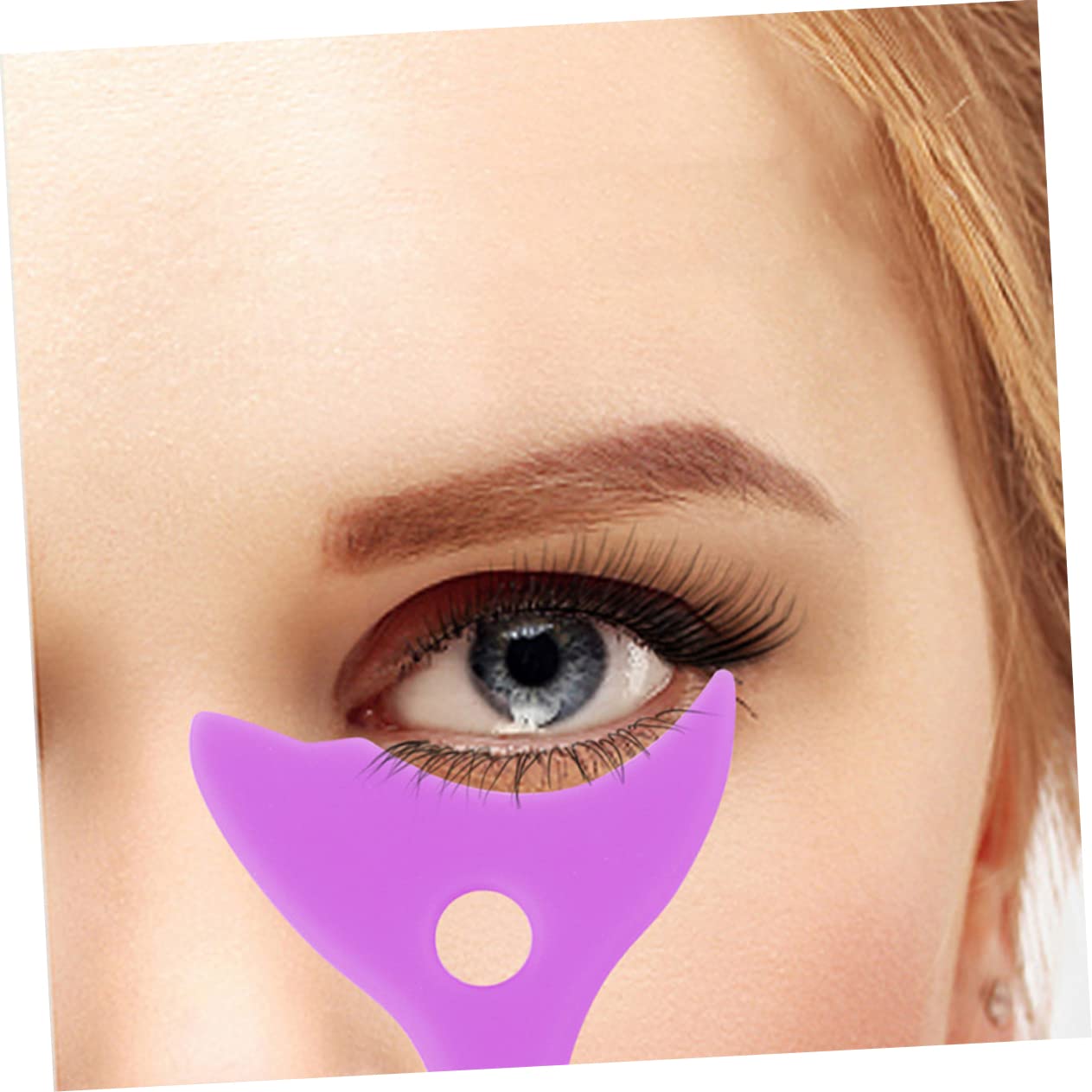 Ipetboom Silicone Mascara Shield Applicator Tool 2pcs Eyeshadow Lash Shield Makeup Tool for Beginners