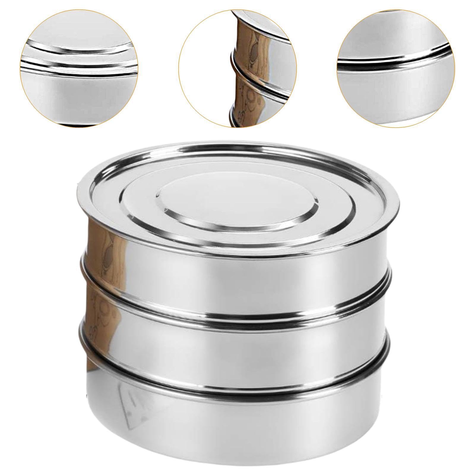 MagiDeal Kit de Germination des graines en Acier Inoxydable, Chariot à germer des avec Un Plateau de Germination de Plante en Filet pour Les Haricots, Ensemble de Plaques de 2 Mailles
