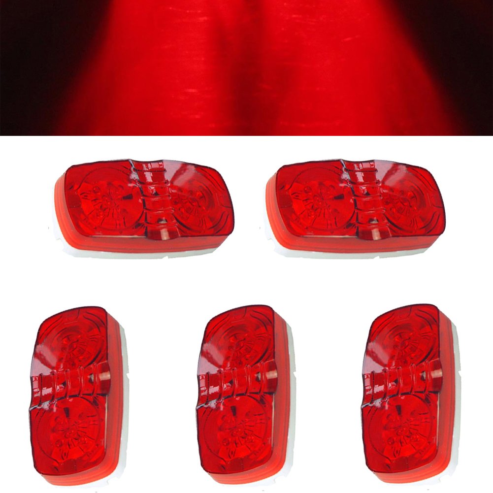 Snapklik.com : 5 Pcs Trailer RV Marker LED Light, Bullseye/Tiger Eye ...