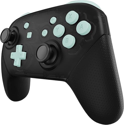 Miniatura 6 de eXtremeRate Reparación cian ABXY D-pad ZR ZL L R Teclas para Nintendo Switch Pro Controller, kit completo de botones de repuesto DIY con