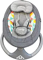 Clingo Balanço Automático para Bebê com Controle Remoto, Bluetooth, Sons Suaves, Tecido Macio, Apoio de Cabeça e Entrada USB – Até 18kg