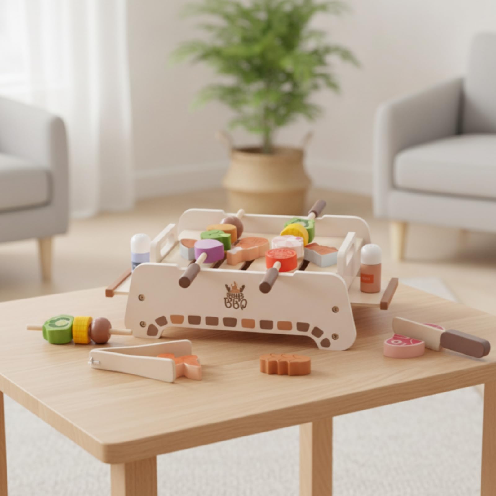 Milageto Barbacoa Juguete Didáctico | Educativo, Juego Barbacoa Infantil, para Casa, Niños