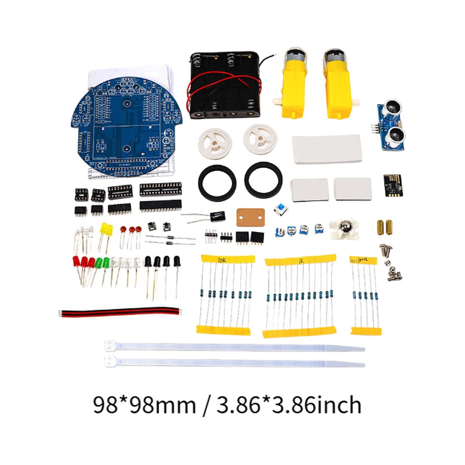 Kit de Robot Inteligente para Coche DIY con Software Gráfico, Modos Multifuncionales, Control por Aplicación Y Evitación de Obstáculos. Adecuado para, Type a