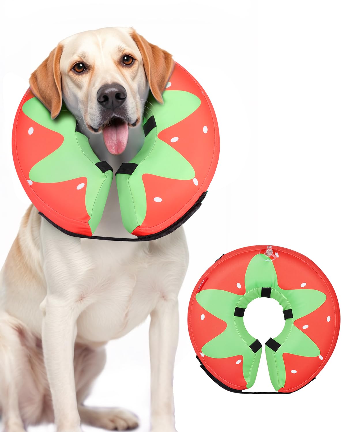 MIDOG Inflatable Dog Cone, Donut Recovery Collar After Surgery, X-Large