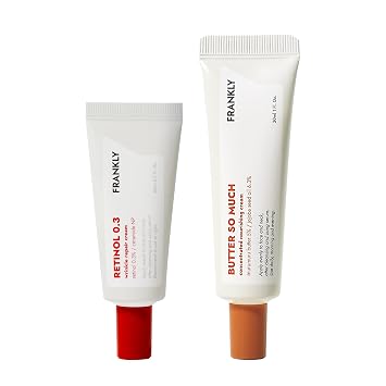 FRANKLY Skin Repair Duo Retinol 0.3 Cream & Butter So Much Cream | Anti-Aging & Skin Turnover | Deep Moisturization | Vegan Butter, Jojoba Oil | Vegan & Curelty-Free | Korean Skincare Set