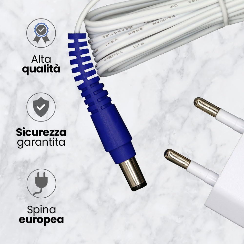 Anakel Home Alimentatore Caricabatteria RS-RH5664 Compatibile con Aspirapolvere Rowenta Air Force 360, 360 MAX, E 560, 560 Flex, Air Force All-IN-One 460, X-PERT Essential 260 | 29V, 600 mA