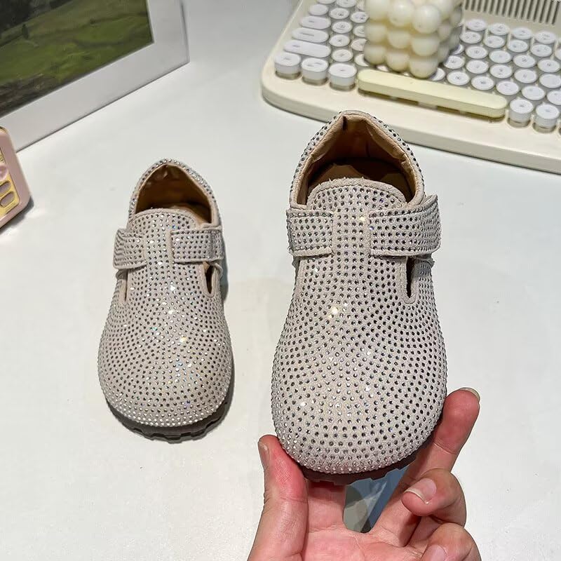 MAIITRIP Girls Sparkly Clogs Sandals with Adjustable Strap-Comfortable Slip On Shoes for Little Kids,Soft Memory Foam Insole&Glitter Mesh Design,Lightweight Breathable Summer Slippers4