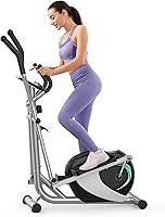 Vista 9 de Elliptical Exercise Machine, Dripex Magnetic Elliptical Machine for Home, Hyper-Quiet Elliptical Training Machines w/ 6KG Flywheel, 8 Resistance
