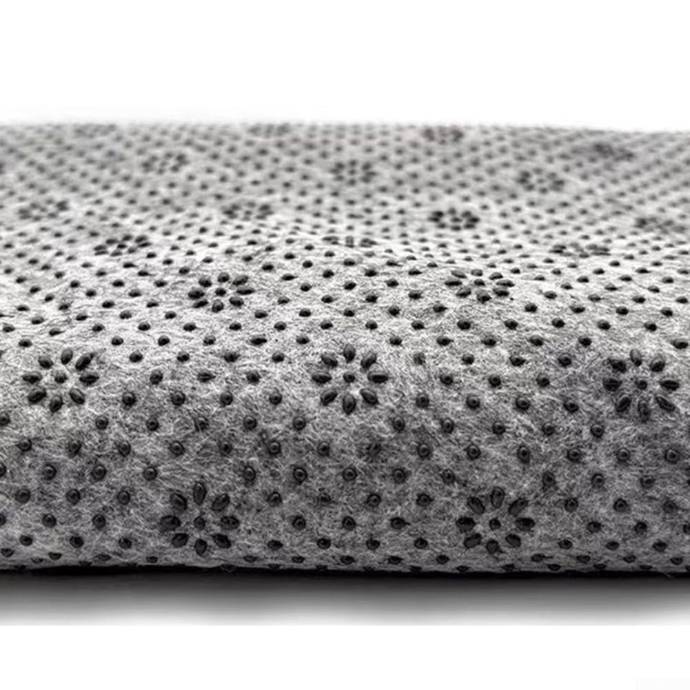 Non-Slip Tufting Cloth Backing Fabric, Plum Blossom Pattern Vinyl Rubber Anti-Slip Fabric DIY Carpet Anti-Slip Material Tufting Cloth Tufting Fabric