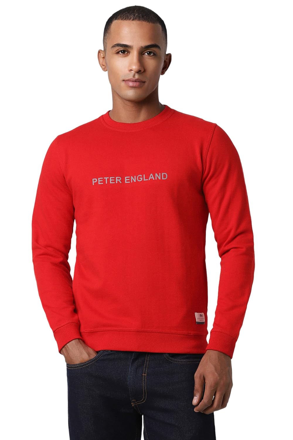 Peter EnglandMen Polycotton Round Neck Sweatshirt