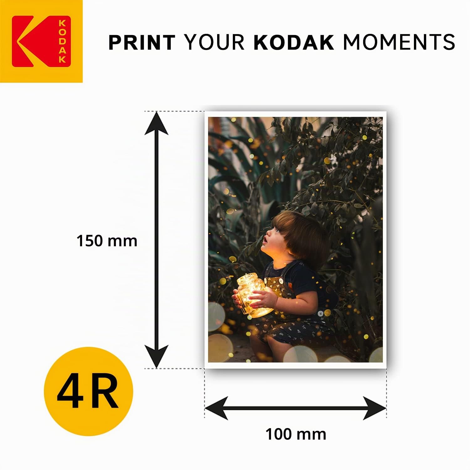 KODAK Picture Paper Carta Fotografica Lucida A6 10x15 cm 230g/m² Confezione da 100 Fogli