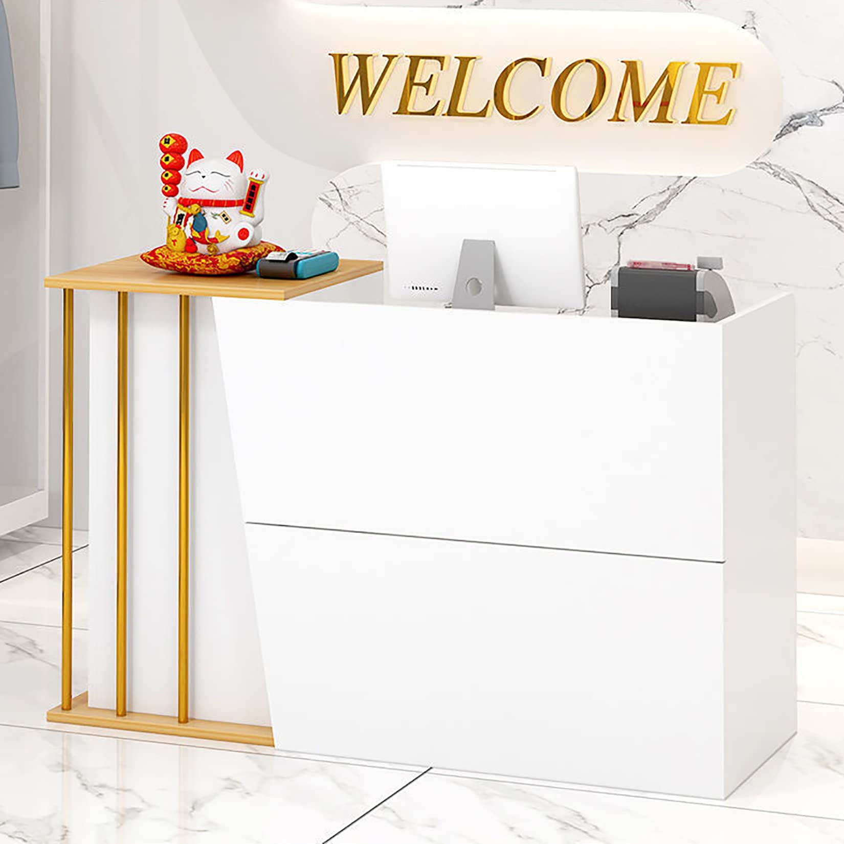 Amazon.co.jp: レジカウンター カウンターテーブル 受付