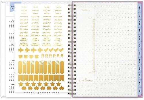 Miniatura 5 de Notas de agenda vertical por hora de enero de 2024 x diciembre de 2024 para todo el año, semanalmensual, 5.875 x 8.625 pulgadas, diseño de día y
