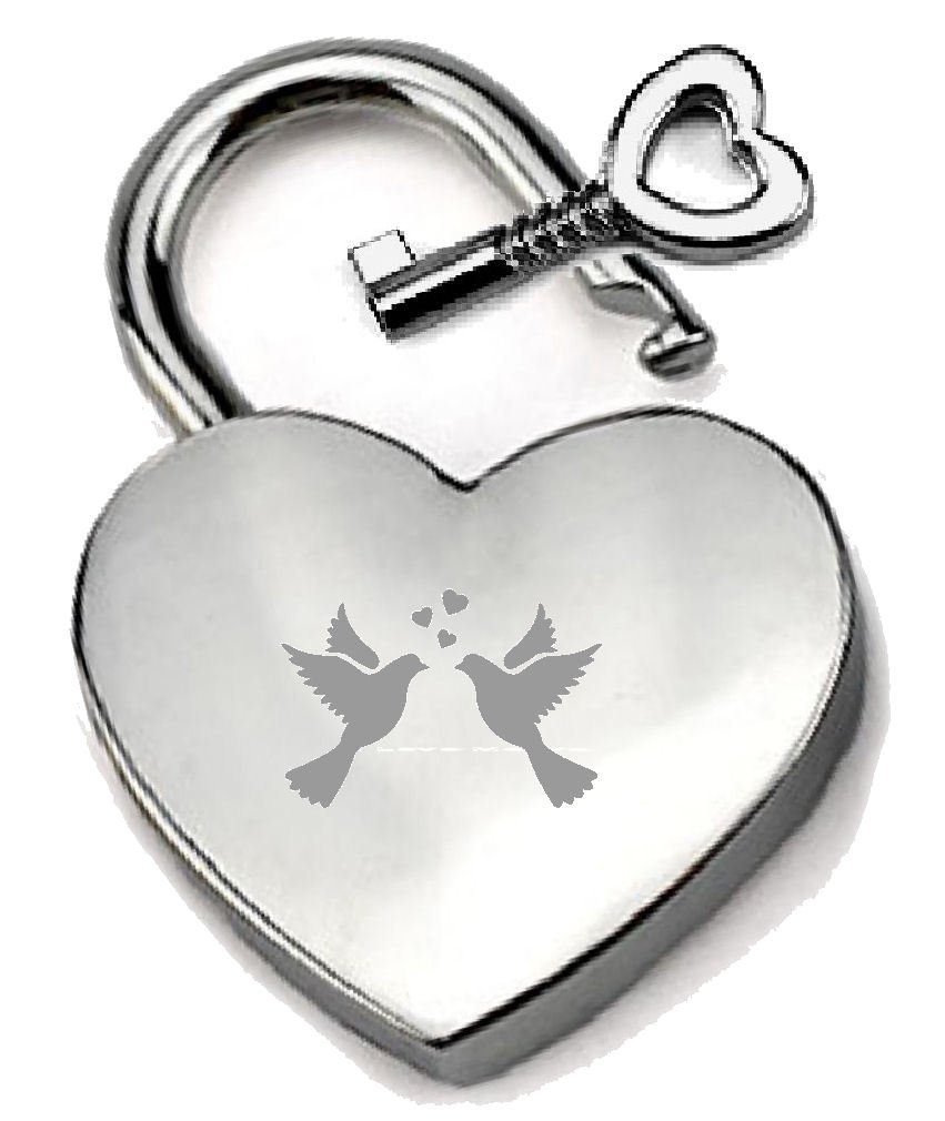 Cadenas cœur Love Birds argenté : le cadeau d'amour idéal pour amoureux