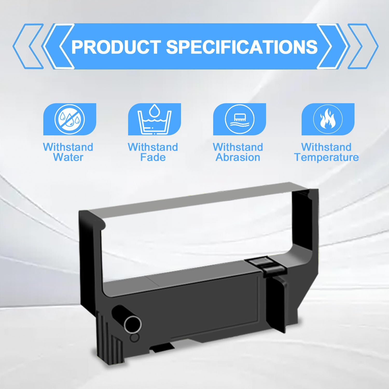 SP200 - Cinta de tinta negra de repuesto para cinta Star SP200 utilizada con Star Micronics SP200 SP-200BK SP-500 SP-2000 SP-512 SP-542 SP-2360 RC200 impresora POS de recibos (paquete de 12)