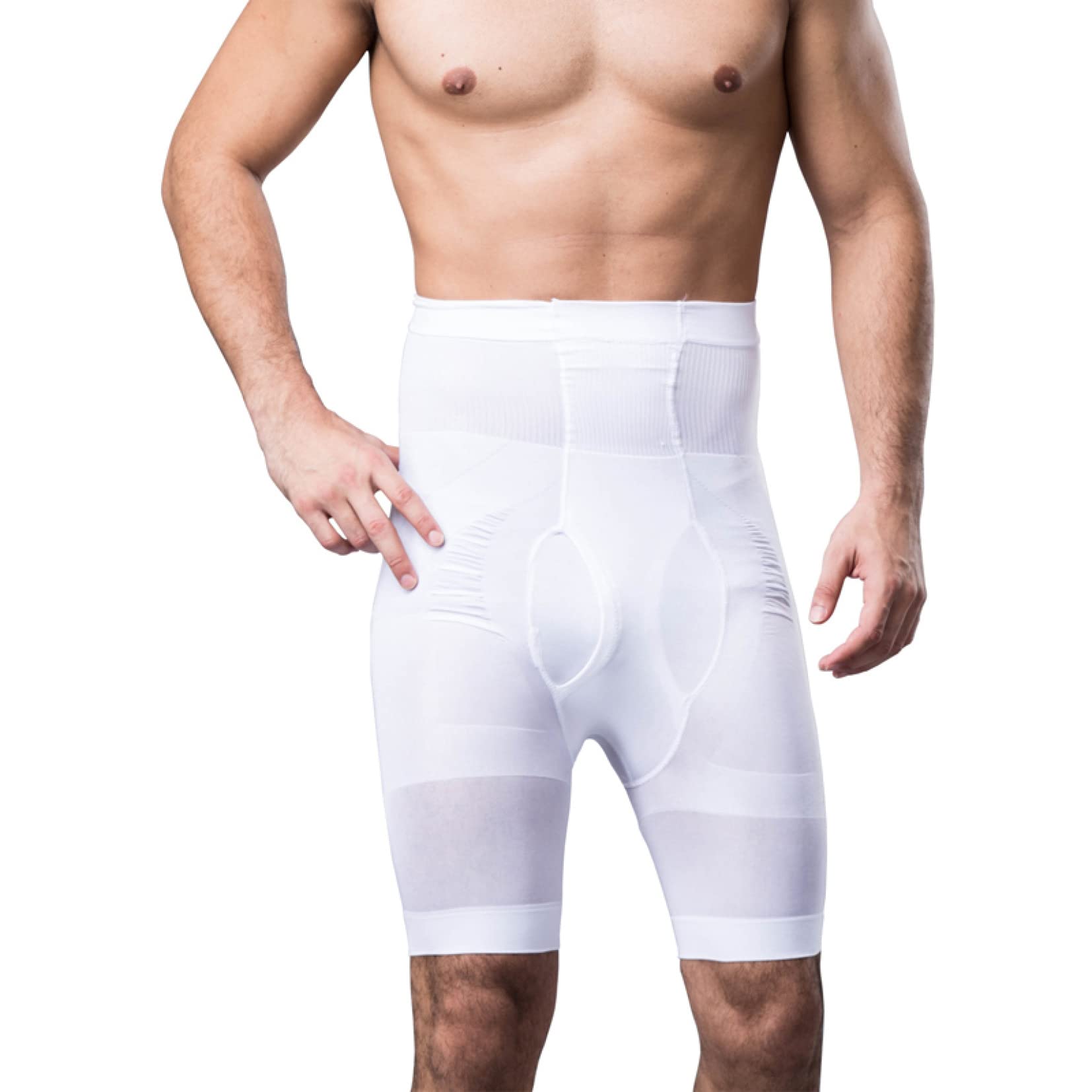 Faja Moldeadora de Abdomen para Hombres, Bragas Moldeadoras de glúteos de Cintura Alta, Ropa Moldeadora Adelgazante de Cintura para Adelgazar Muslos