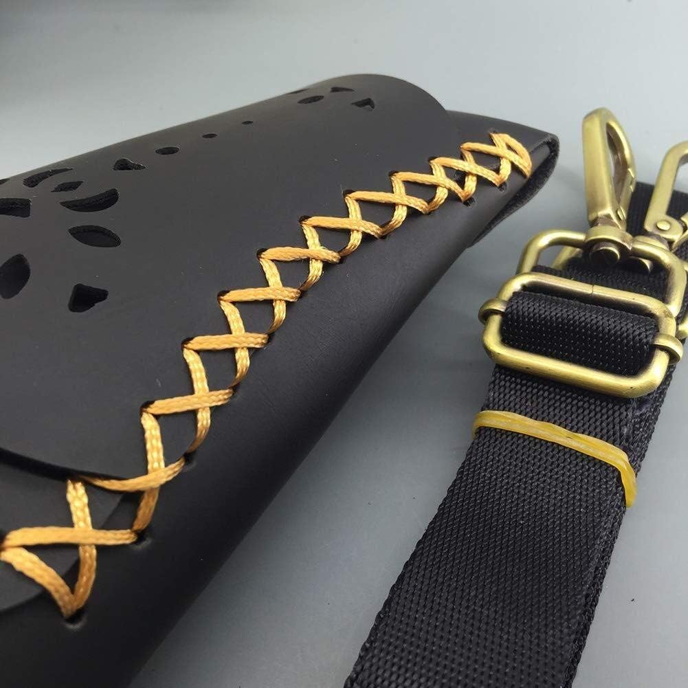 Scissor Holster for Hairdressers Leather Barber Waist Pouch Scissors Pouch Holster Belt Hairdressing Shears Holder (Color : Brown)