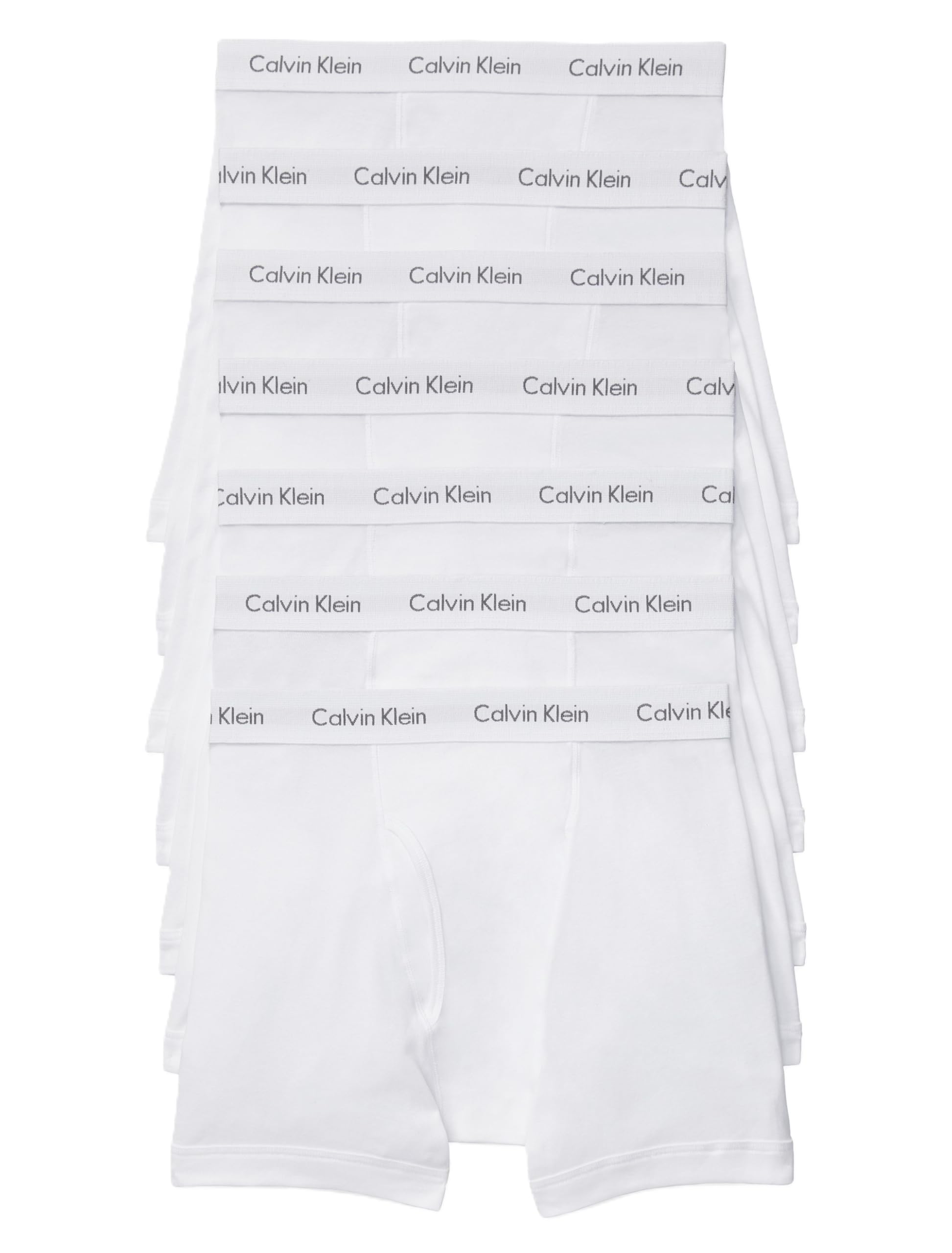Photo 1 of Calvin Klein Men's Cotton Classics 7-pack Boxer Brief, 7 White, Medium
