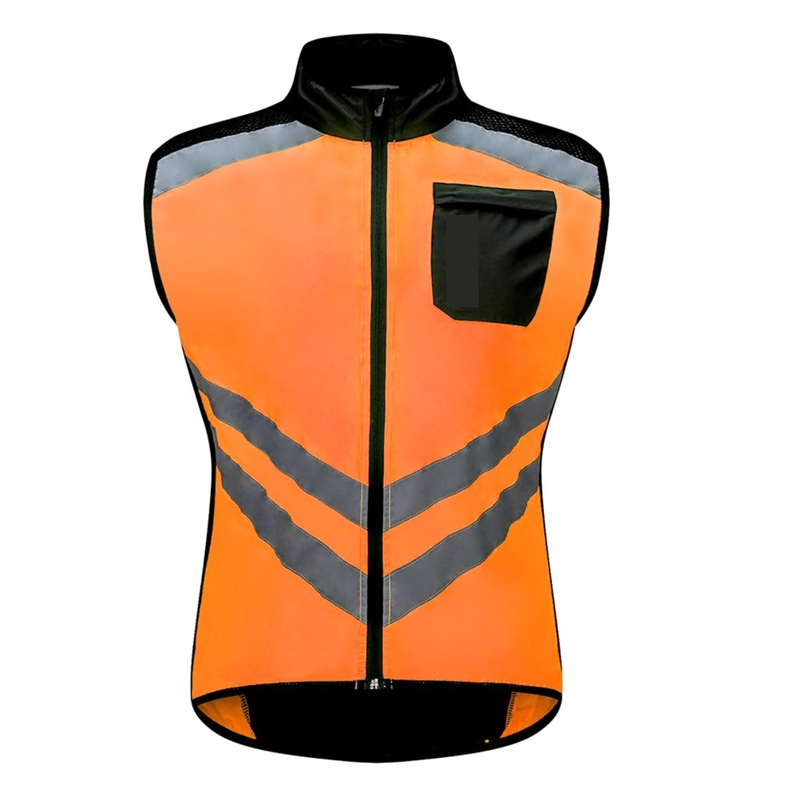 Chaleco Ciclismo Chalecos de seguridad reflectantes for ciclismo, chaleco deportivo sin mangas for hombre, ropa for carretera(04,EU XL (ASIA 2XL))