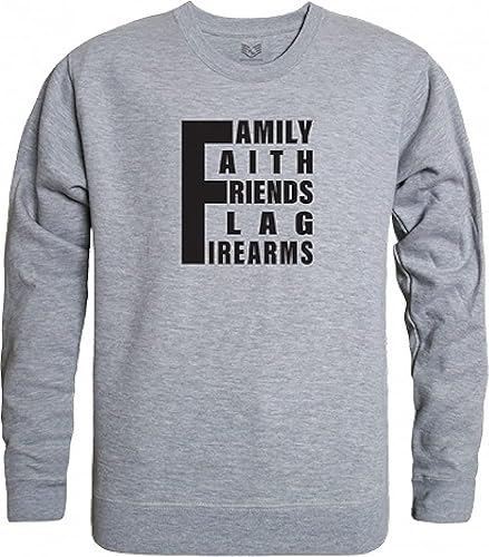 Rapid Dominance Graphic Crewneck Sweatshirt, Grey, Medium