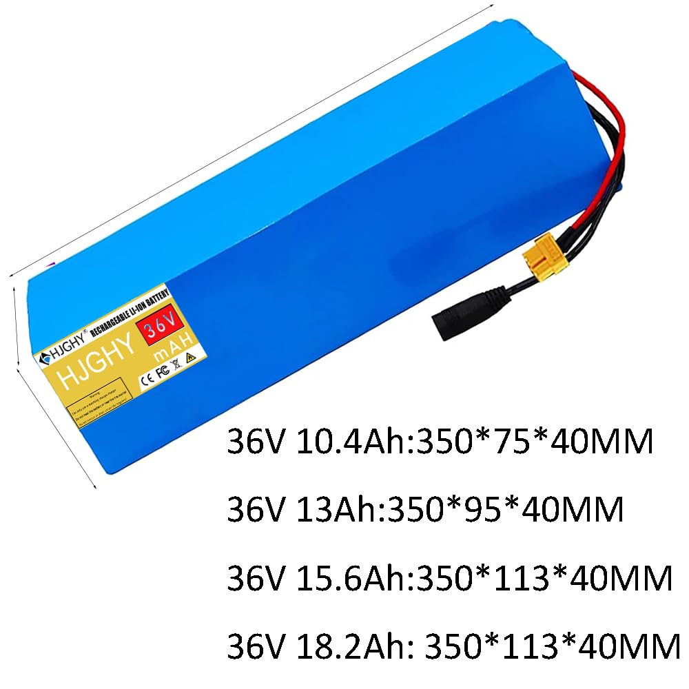Batería para Patinete eléctrico de 36 V 10,4 Ah 13 Ah 15,6 Ah 18,2 Ah; Paquete de baterías de Litio para patinetes de 48 V 21 Ah 28,6 Ah. Piezas de Repuesto para patinetes.