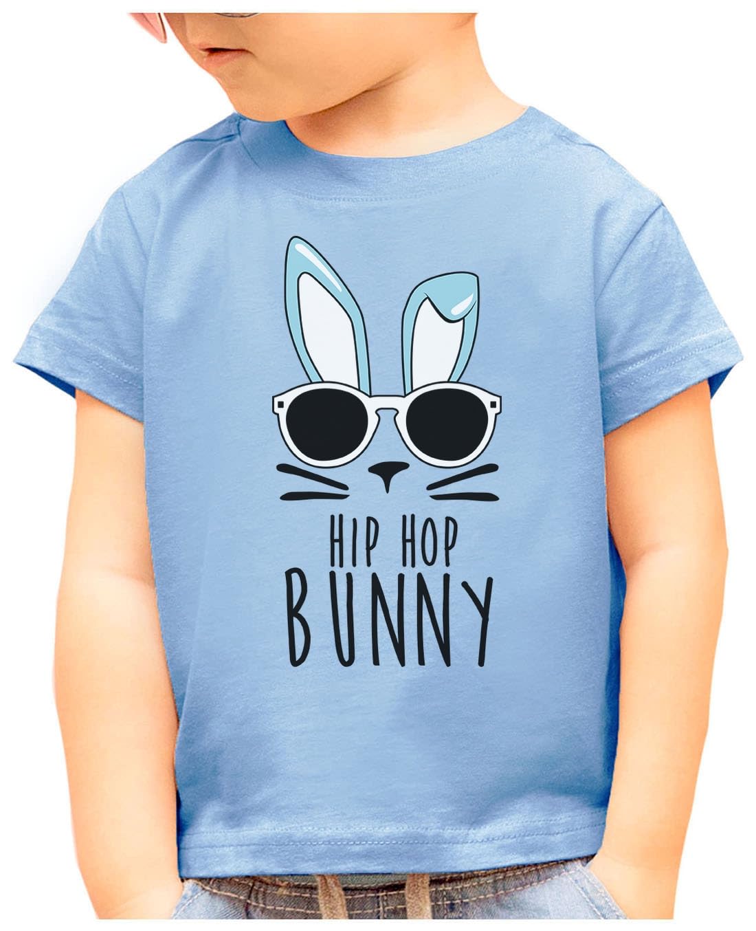 Hip Hop Harry Bunny Girls Boys Easter Shirt Peepin Bunnies Infant Toddler Kids T-shirt Toddler Kids T-Shirt