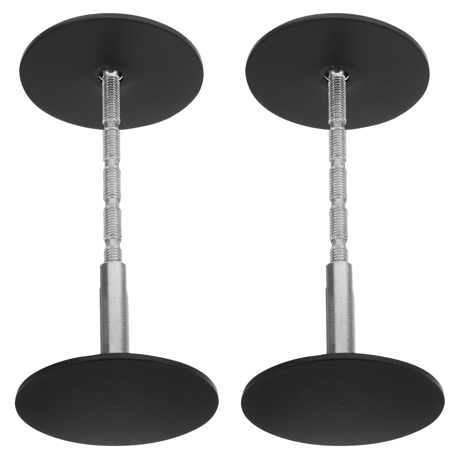 Placa de cubierta decorativa Gatuida en acero negro para tapar orificios de pomo