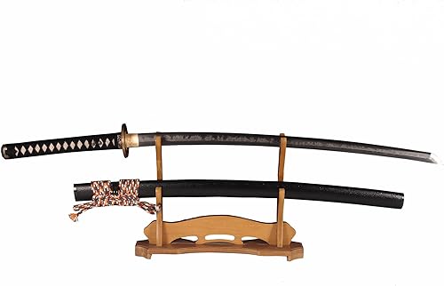 Lyuesword Espada katana tradicional forjada a mano Real Choji Hamon arcilla templada espada lista para batalla