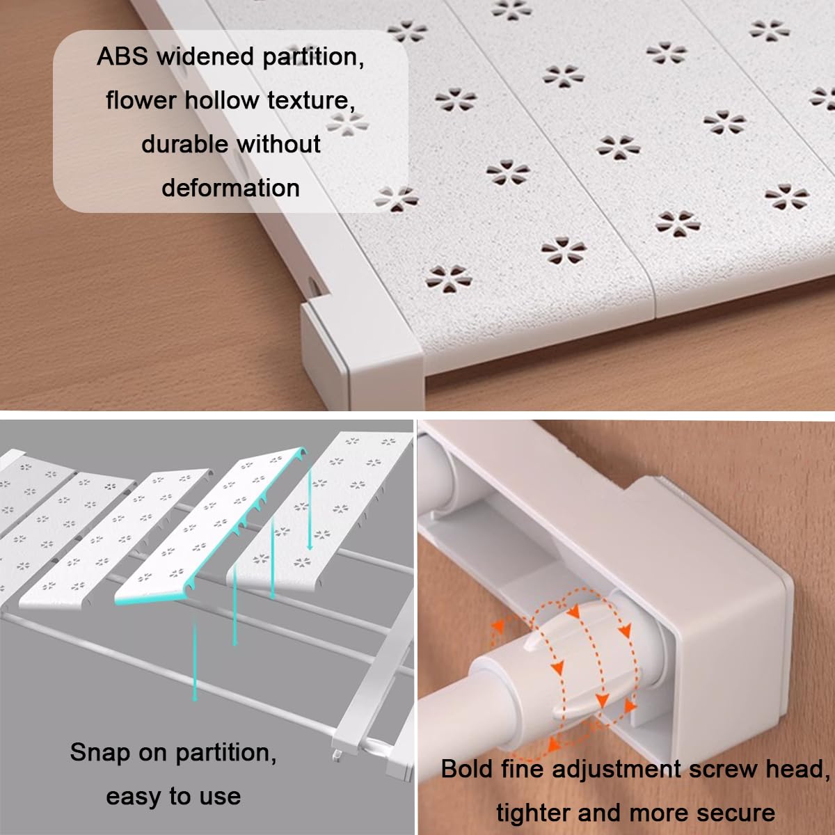 Separatori Per Armadio Homieco Regolabili - Scaffale Per Vestiti E Accessori - Foto 7