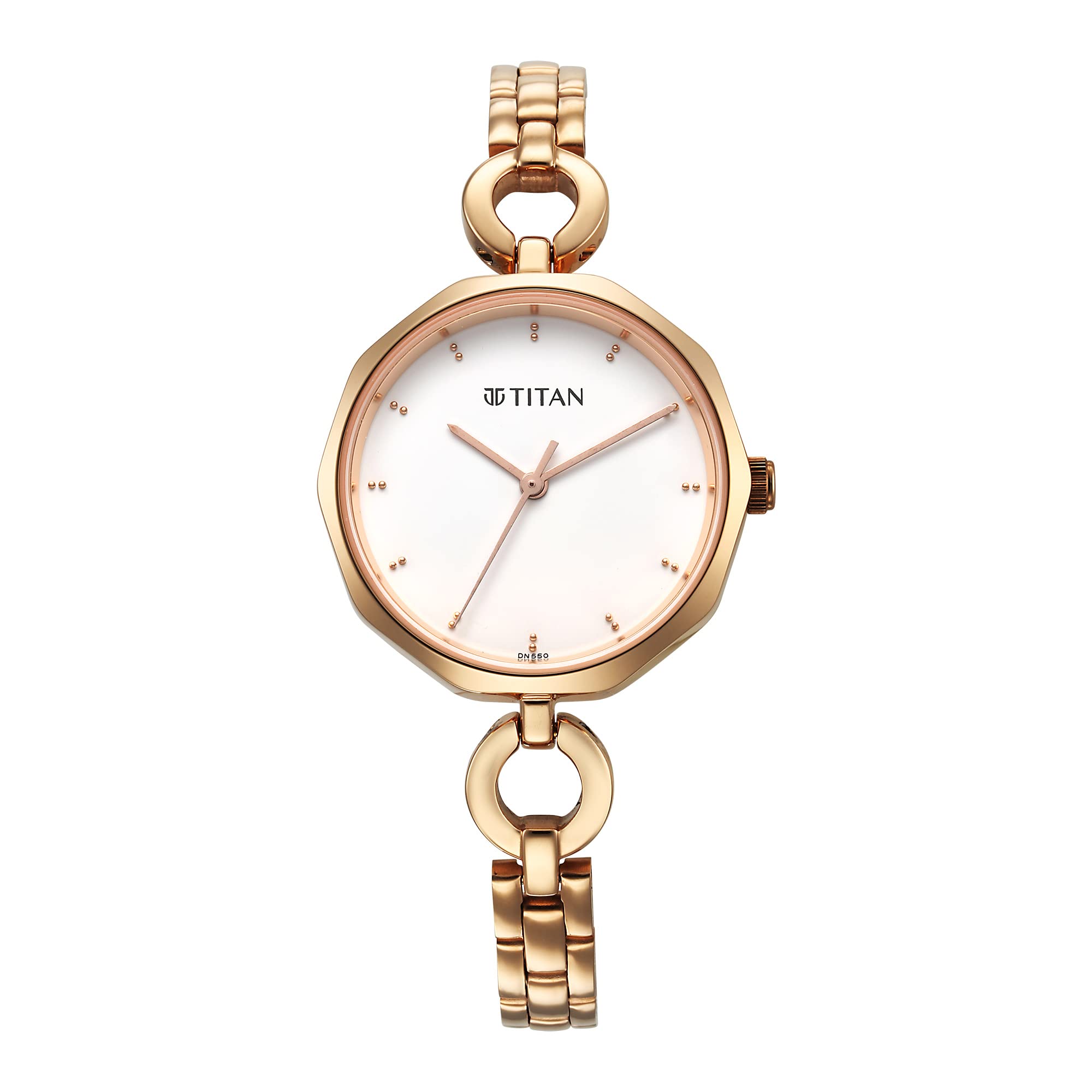 Titan Karishma White Dial & Gold Band Analog Stainless Steel Watch for Women-NS2702WM01 (B0C1BQ6W3Z) Amazon Price History, Amazon Price Tracker