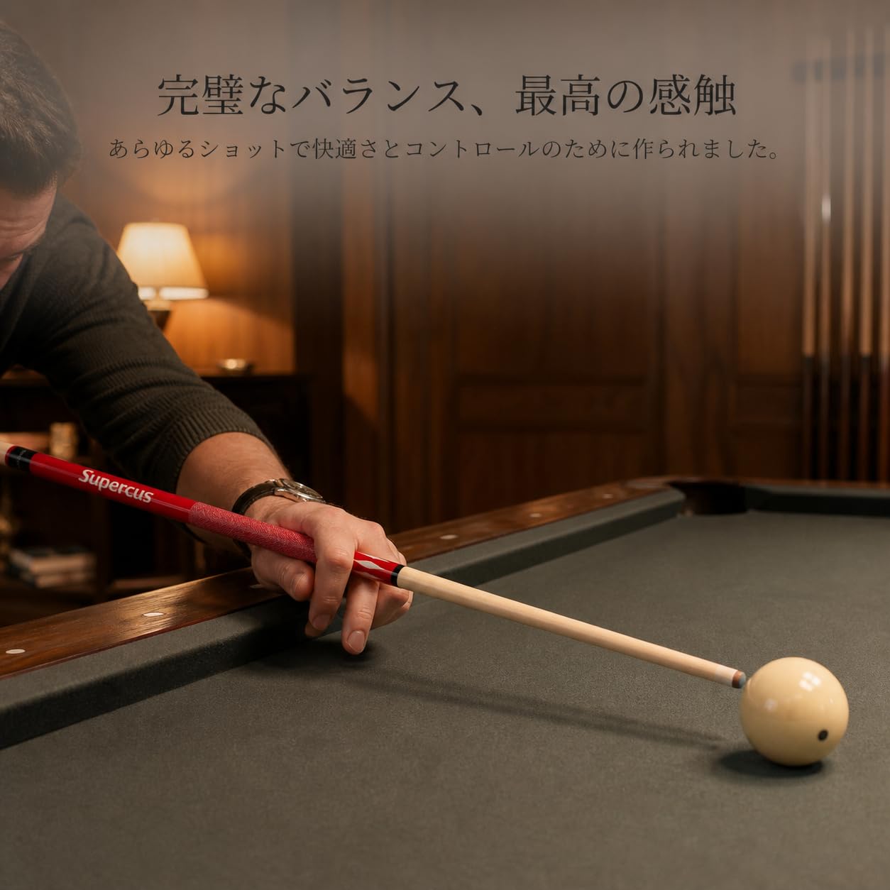 Queue Billiard Bois Bouleau 2 Pièces, Canne + Sac