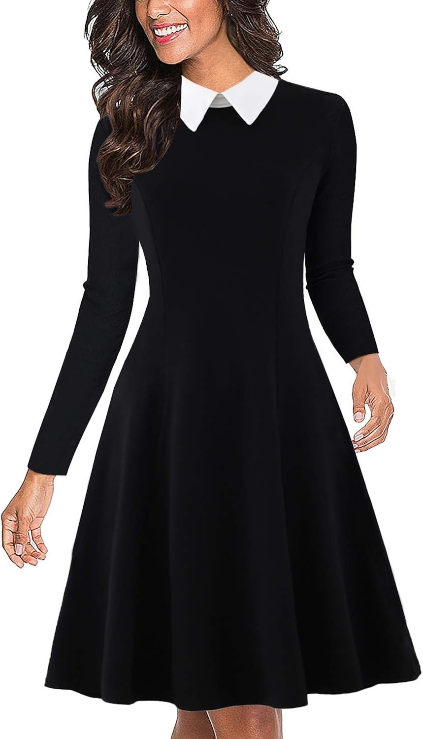 Peter pan collar dress canada Clearance