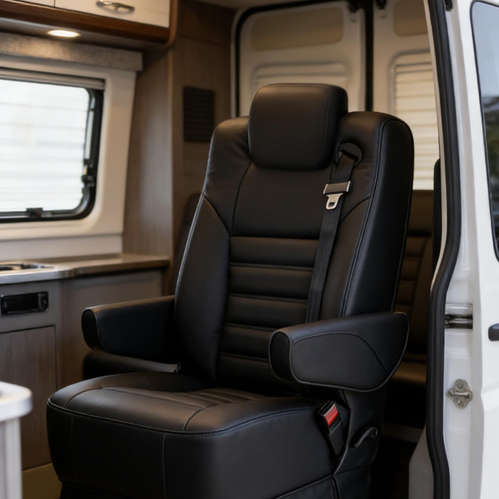 Poggiatesta auto con tubi da 15,9 cm, supporto per collo in memory foam senza oscillazioni, ammortizzatore per riparazione interna del veicolo, supporto stabile per furgone e camper