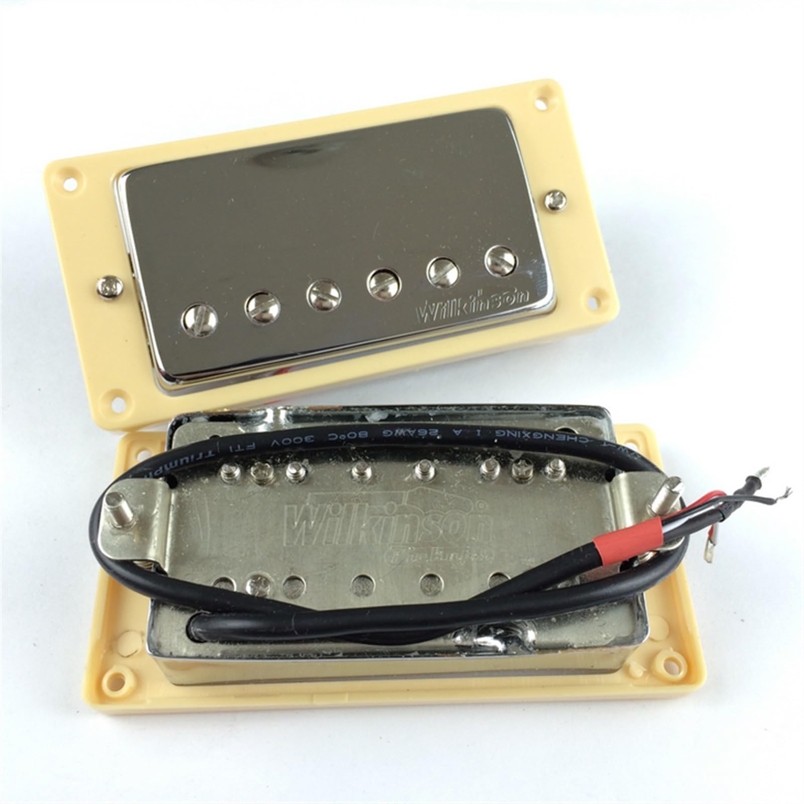 E-Gitarre Pickups Set Humbucker-Tonabnehmer Für LP-E-Gitarre Silberner Geschlossener Tonabnehmer