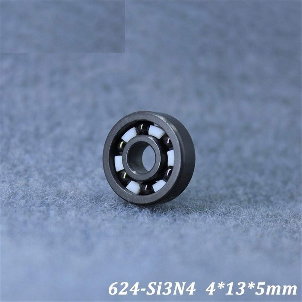 Práctico 624CE 624 de cojinete de cerámica Completo (1 PC) 4 * 13 * 5 mm Si3N4 Todo el Material de nitruro de silicio rodamientos de Bolas de cerámica