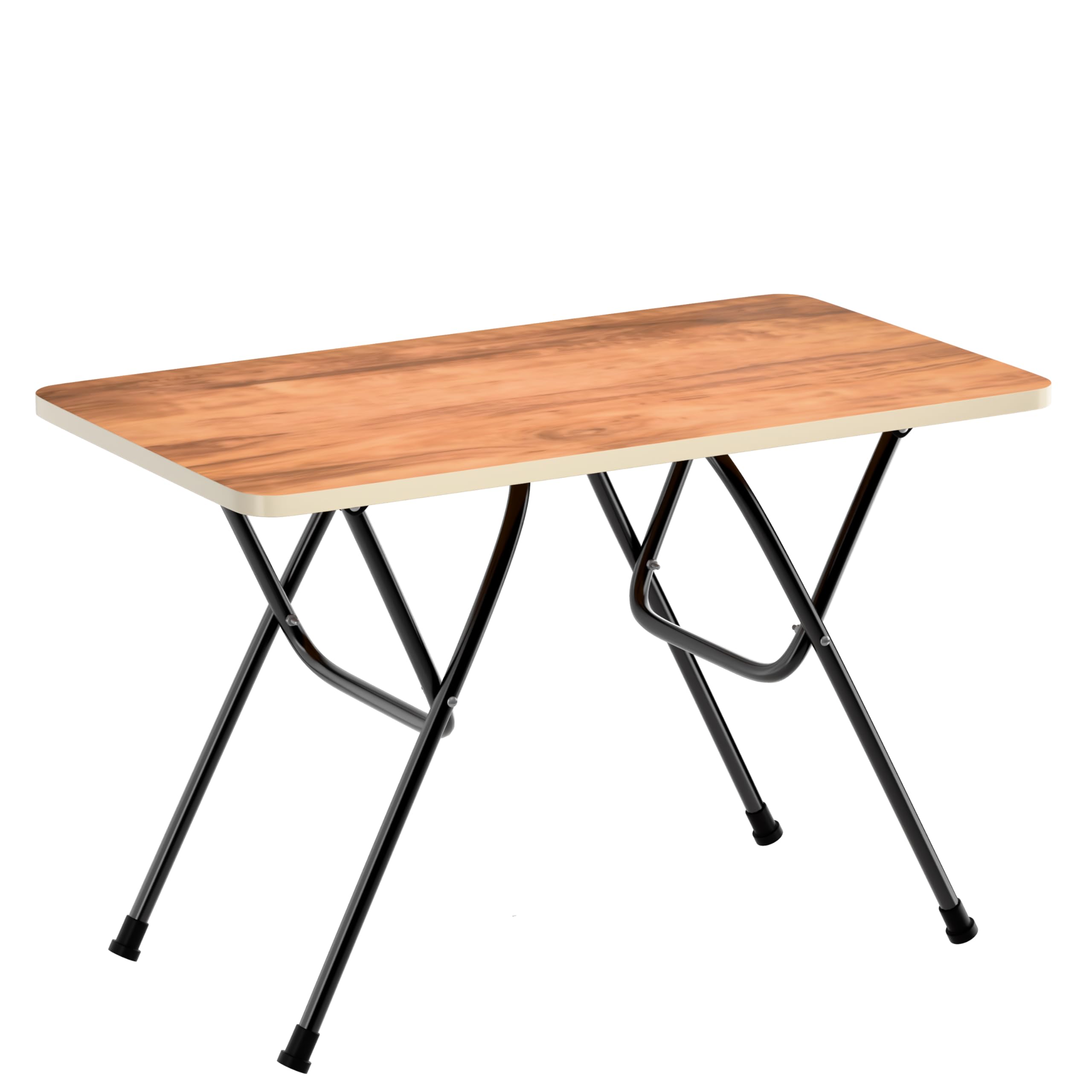 LIDBOX Multi-Purpose Foldable and Portable 2-Seater Dining Table | Engineered Plywood Top & Powder Coated Finish | Compact Dining Table for Home & Kitchen (W Wood)