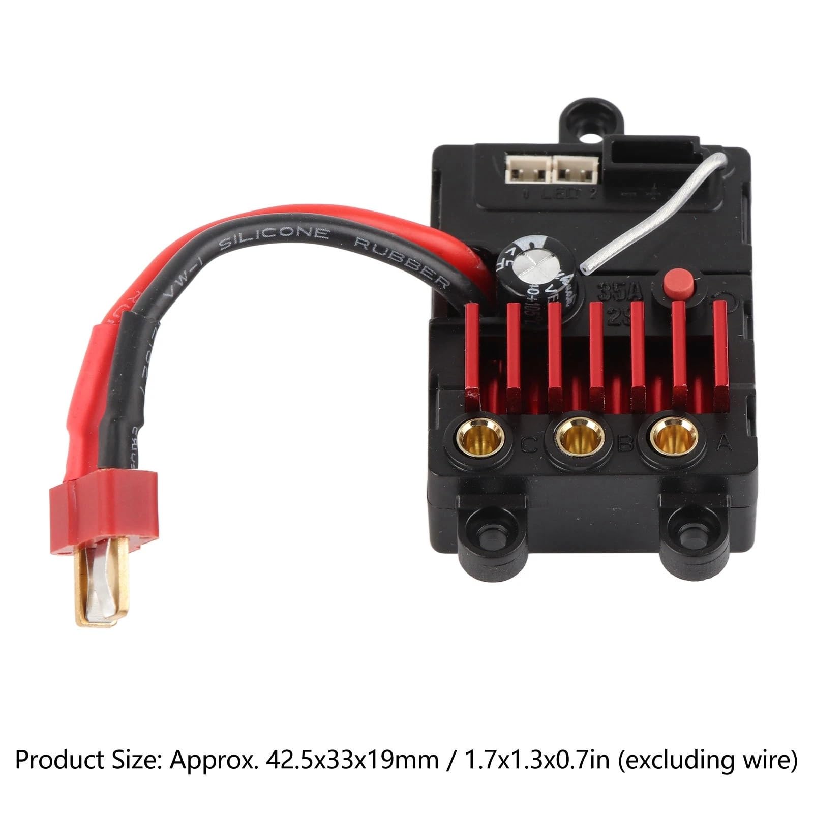 RC Integrado Sin Escobillas ESC Plástico 35A 2S Controlador De Velocidad Portátil for SCY 16101 16102 16103 16201PRO 1/16
