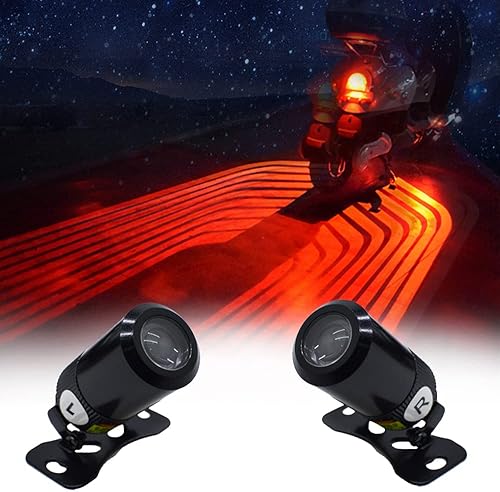 Miniatura 7 de Motorcycle Angel Wings Projection Light Kit Underbody Waterproof Ghost Shadow Lights for Motorcycles - Universal Ice Blue Pack of Pair Azul, Ice