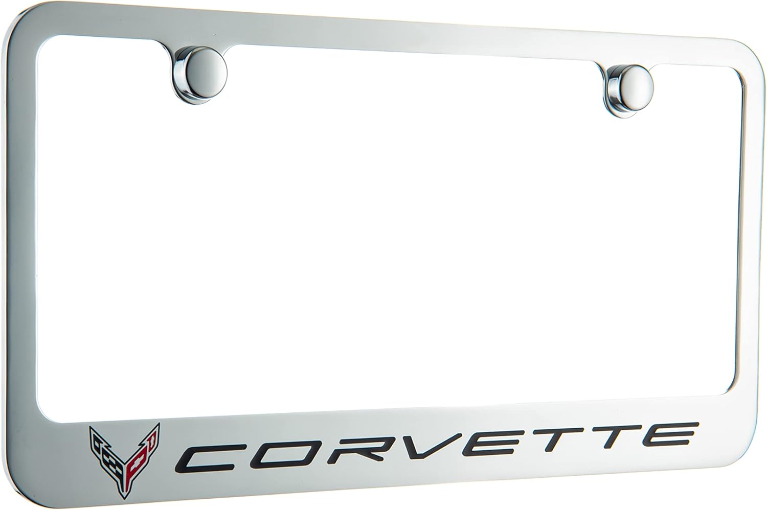 Corvette C8 Chrome License Plate Frame