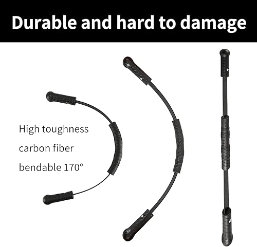 Miniatura 3 de Barra elástica de fitness para entrenamiento de fuerza muscular, equipo de fitness, barra de brazo adecuada para tu entrenamiento en casa