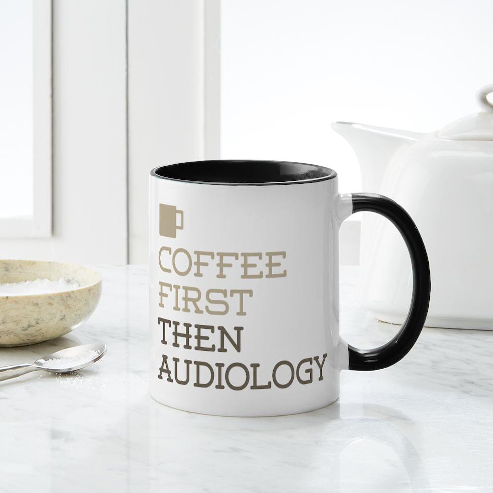CafePress 'Coffee Then Audiology' Ceramic Mug - 11 Oz, Printed In USA - View #10